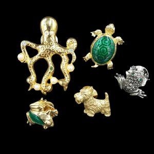 Avon Figural Lapel Pin Critter Bundle